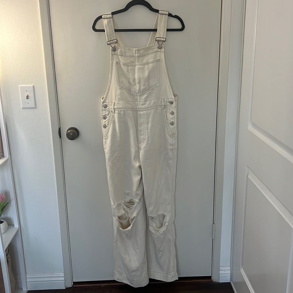 Free people denim overalls